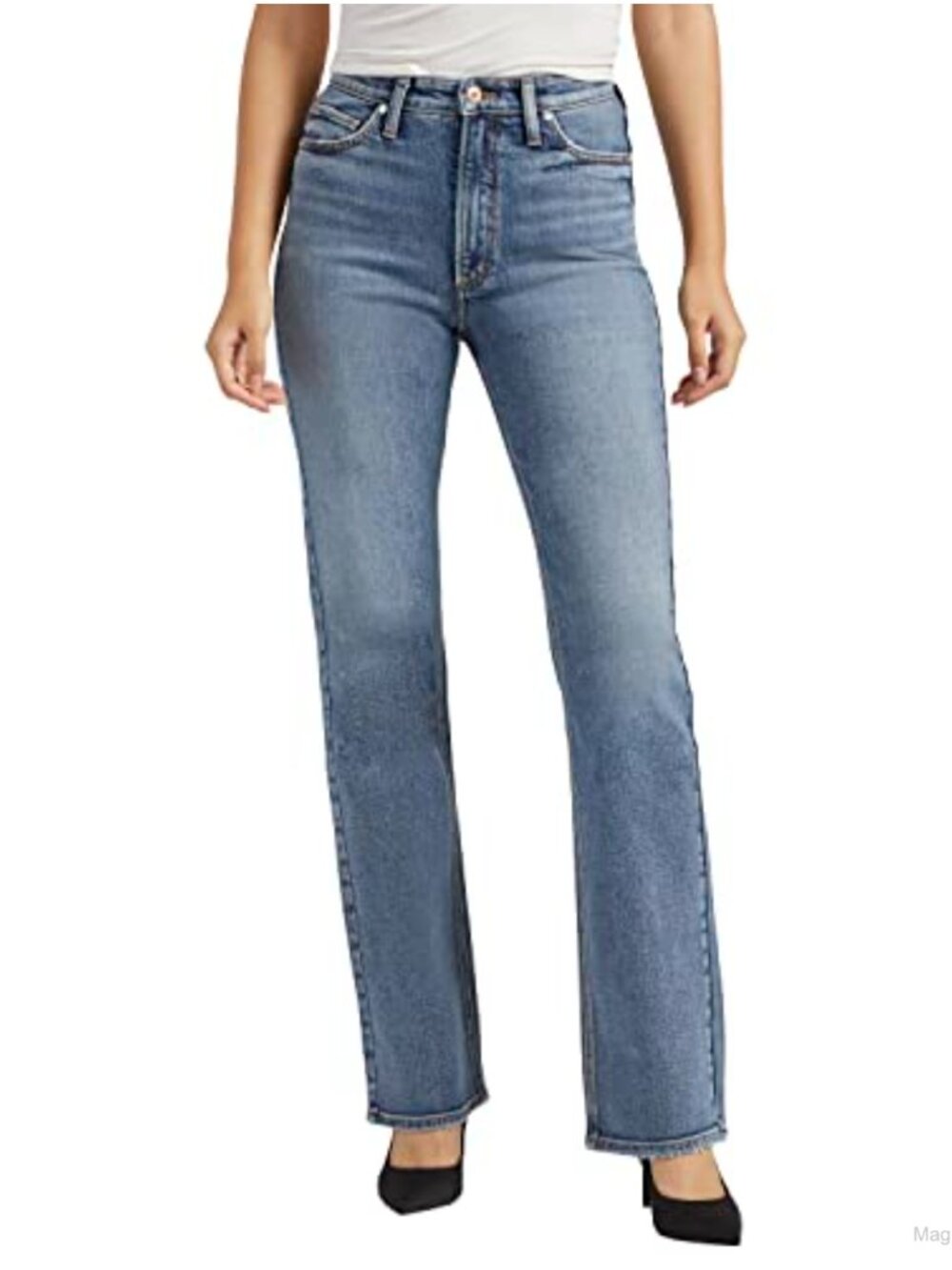 Women's 90s Vintage High Rise Bootcut Jeans Cotton Blend Stretch